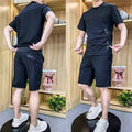 🔥🔥Limited Time Offer - Big Price ⏳ Men's Short Sleeve Top & Shorts 2-Piece Set