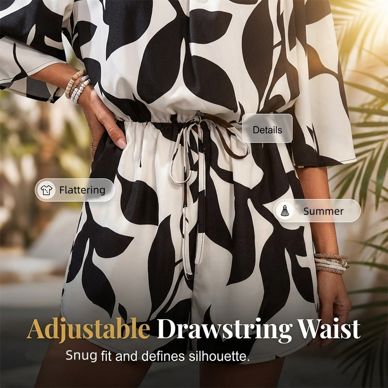 ⏳Limited-time 50% off⏰Women's Off Shoulder Shorts Jumpsuit