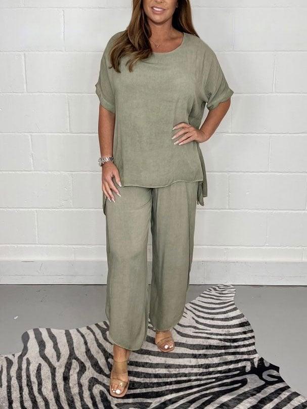 Hot Sale 50% OFF💖Floaty 2 Piece Sleeved Trouser Set