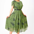 🌸Spring Specials💐 Women's A-Line Midi Dress with Belt👗