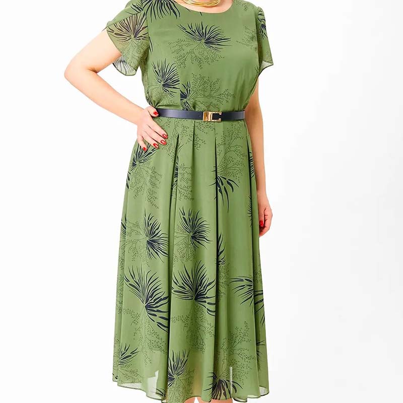 🌸Spring Specials💐 Women's A-Line Midi Dress with Belt👗
