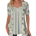 🌸Spring Specials🌸Women's Irregular Floral Patchwork Top