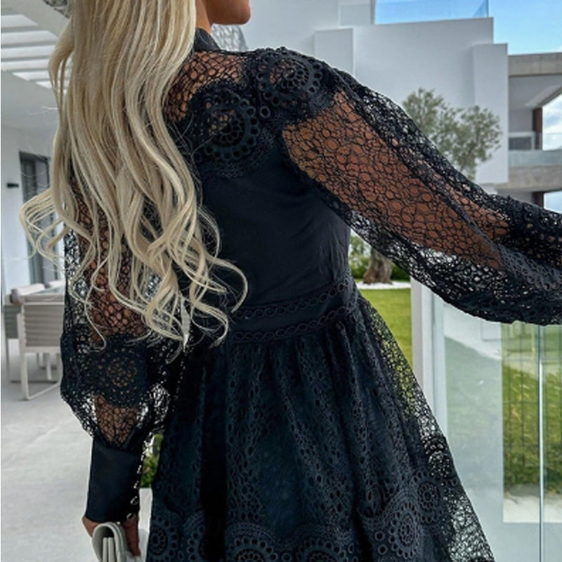 💖LAST DAY SALE 50% OFF💖Women's Sexy Lace Long Sleeve Dresses