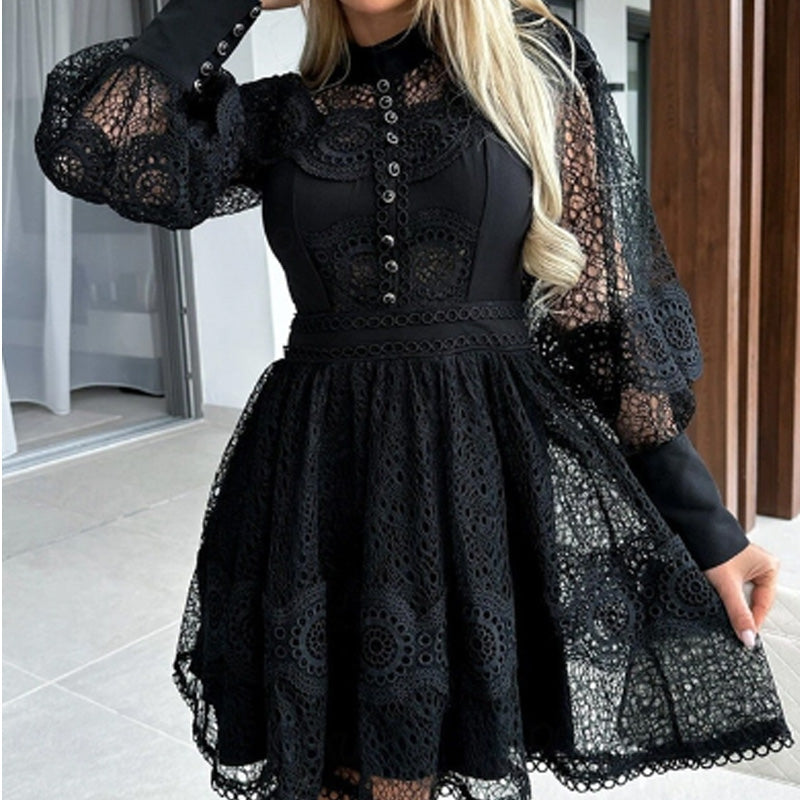 💖LAST DAY SALE 50% OFF💖Women's Sexy Lace Long Sleeve Dresses