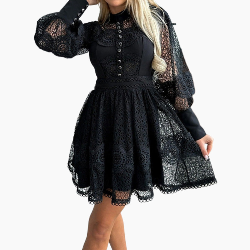 💖LAST DAY SALE 50% OFF💖Women's Sexy Lace Long Sleeve Dresses