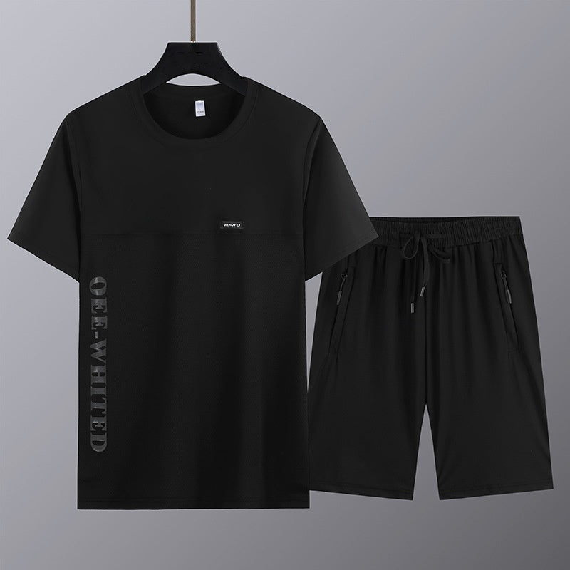🔥🔥Limited Time Offer - Big Price ⏳ Men's Short Sleeve Top & Shorts 2-Piece Set