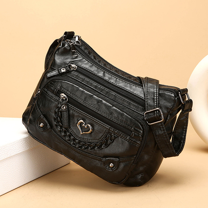 💐50% OFF! 🔥Women's Soft PU Crossbody Bag – Multiple Pockets for Perfect Organization 👜🔑【Limited Offer】