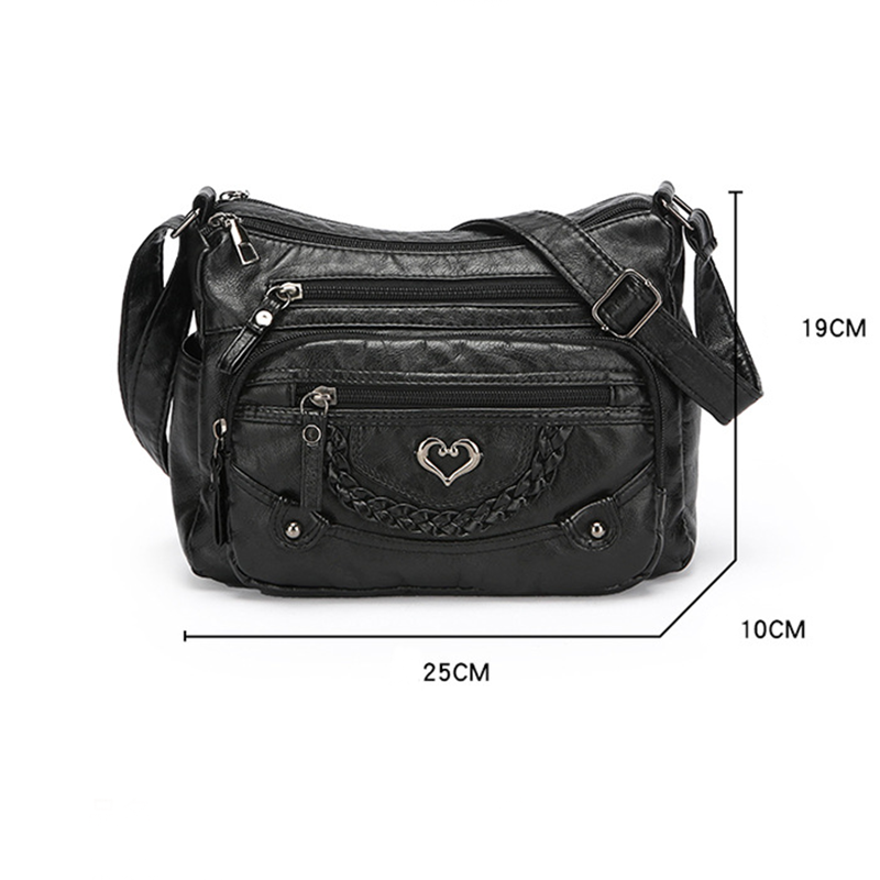 💐50% OFF! 🔥Women's Soft PU Crossbody Bag – Multiple Pockets for Perfect Organization 👜🔑【Limited Offer】