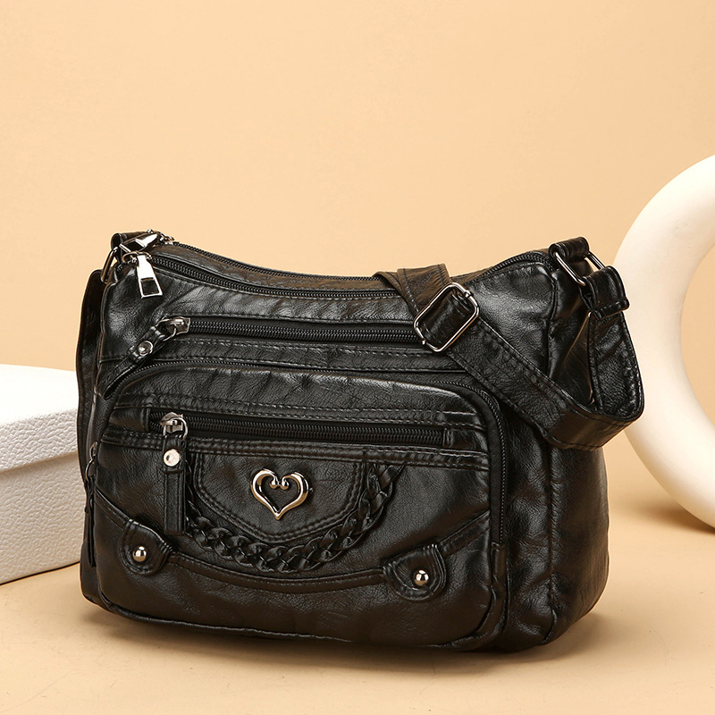 💐50% OFF! 🔥Women's Soft PU Crossbody Bag – Multiple Pockets for Perfect Organization 👜🔑【Limited Offer】