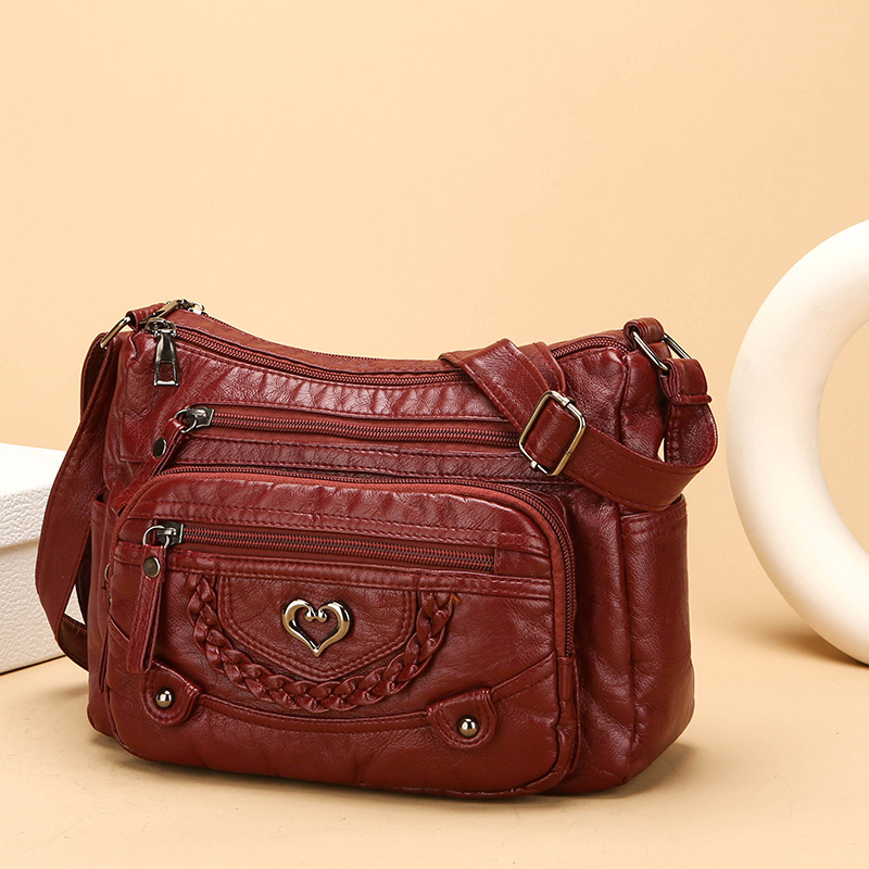 💐50% OFF! 🔥Women's Soft PU Crossbody Bag – Multiple Pockets for Perfect Organization 👜🔑【Limited Offer】