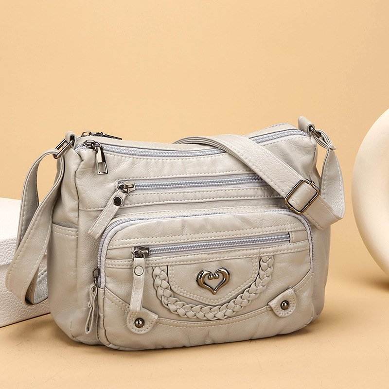 💐50% OFF! 🔥Women's Soft PU Crossbody Bag – Multiple Pockets for Perfect Organization 👜🔑【Limited Offer】